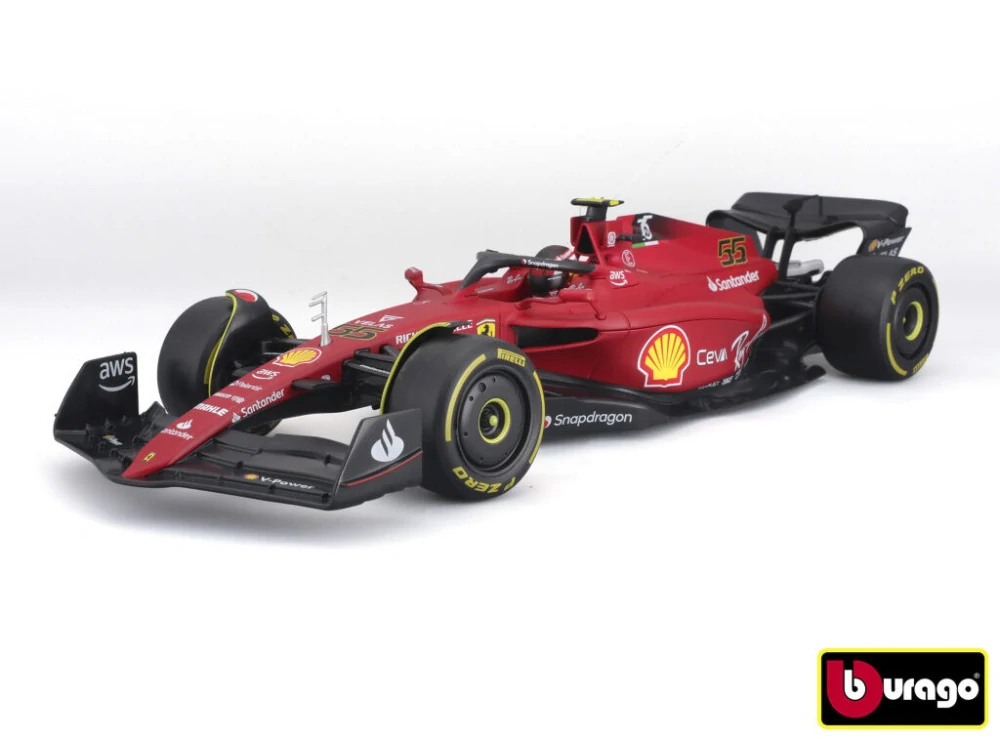 Bburago 1:18 Formula F1 Ferrari Scuderia F1-75 (2022) nr.55 Carlos Sainz - with driver