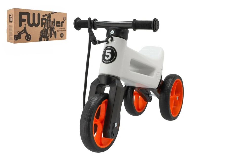 Odrážedlo FUNNY WHEELS Rider SuperSport bílé/oranž