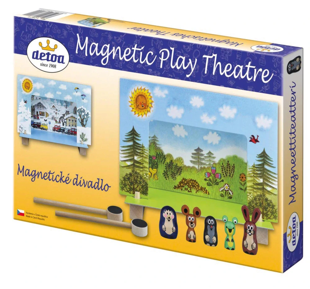 Divadlo Krtek magnetické dřevěné s figurkami