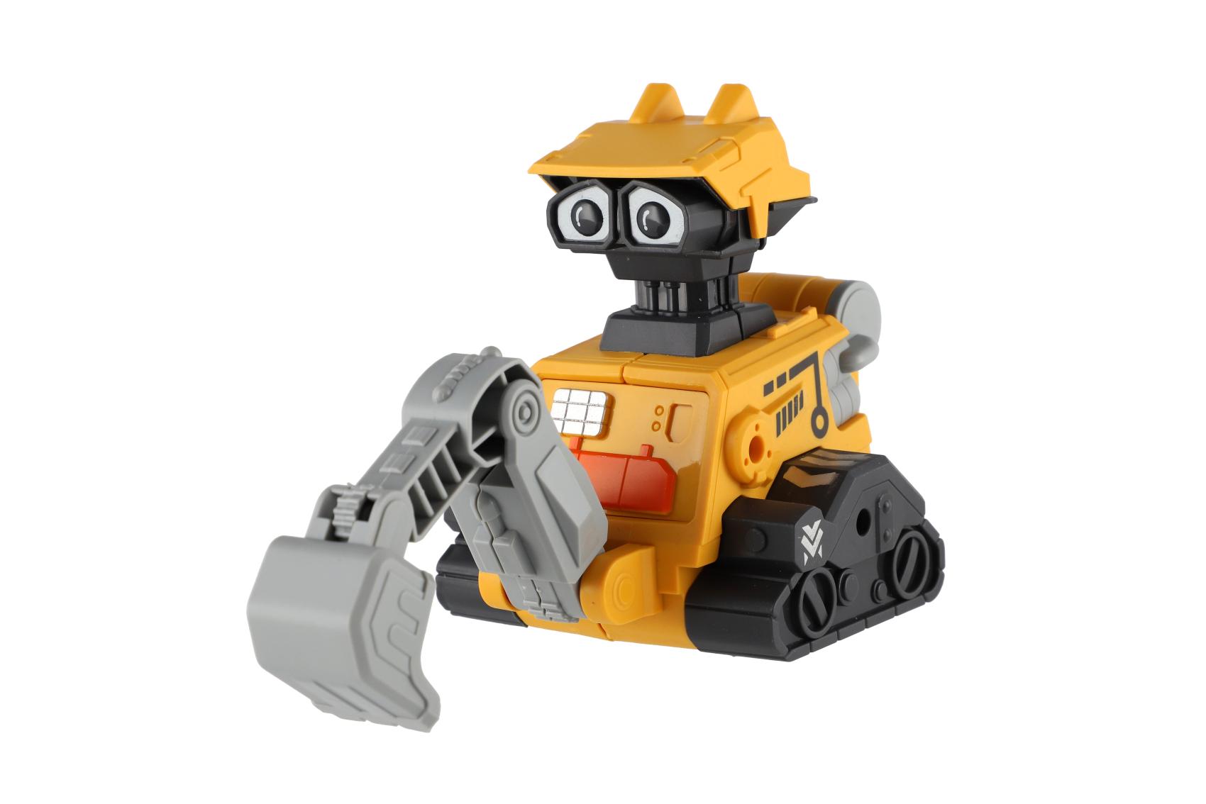Robot vesmírný Zmáčkni a jeď plast 14cm na setrvačník 4 druhy