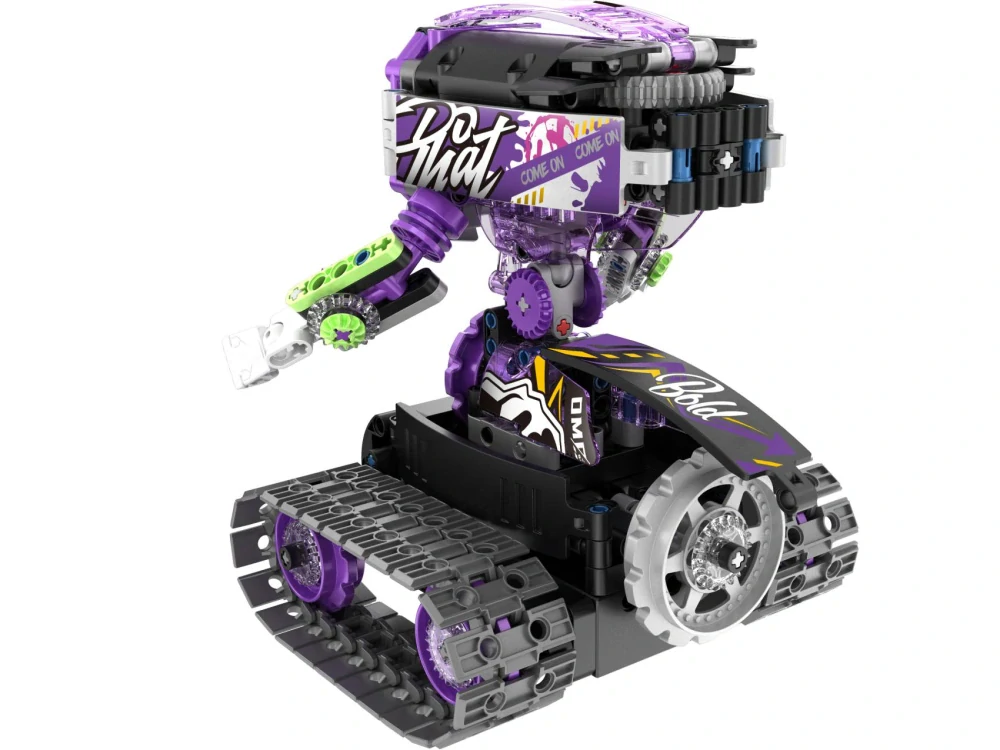 Stavebnice iM.MASTER robot RC 3v1 2,4GHz 459 dílků na baterie + dobíjecí pack v krabici 35x27x7cm