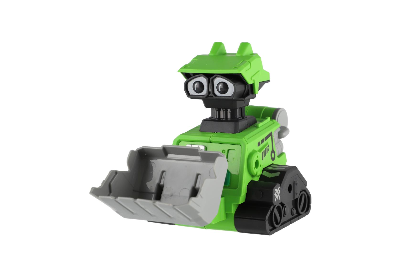 Robot vesmírný Zmáčkni a jeď plast 14cm na setrvačník 4 druhy