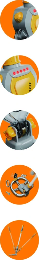Detektor kovů/hledačka pokladů plast 65cm na baterie se světlem se zvukem v krabici 23x33x7cm