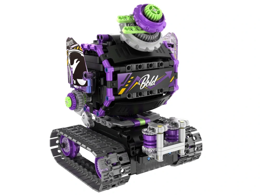 Stavebnice iM.MASTER robot RC 3v1 2,4GHz 459 dílků na baterie + dobíjecí pack v krabici 35x27x7cm