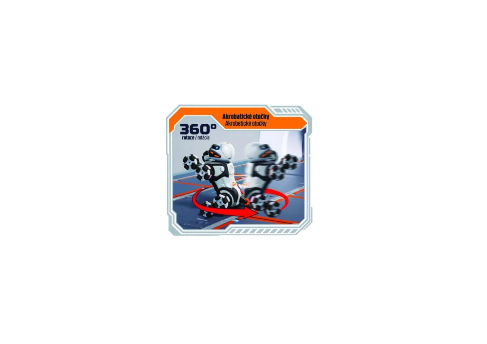 Gorila RC vypouštějící páru plast 24cm 2,4GHz na bat. + dobíjecí pack se světlem, zvukem v krabici