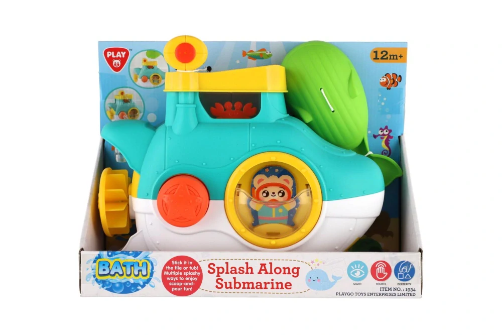 Ponorka do vany plast 23cm na přísavky s lopatkou v krabici 27x21x12cm 12m+