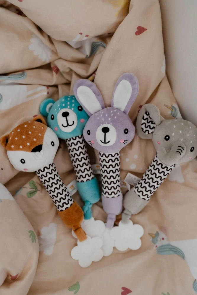 Slon babyted pískátko/kousátko plyš 25cm na kartě v sáčku 0m+