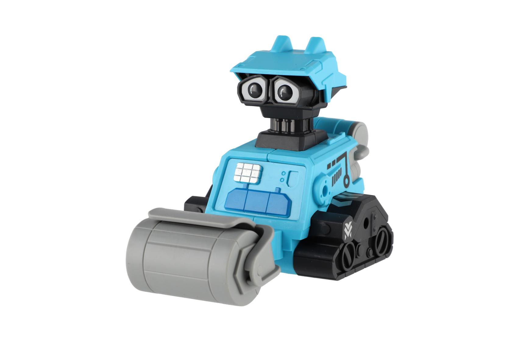 Robot vesmírný Zmáčkni a jeď plast 14cm na setrvačník 4 druhy