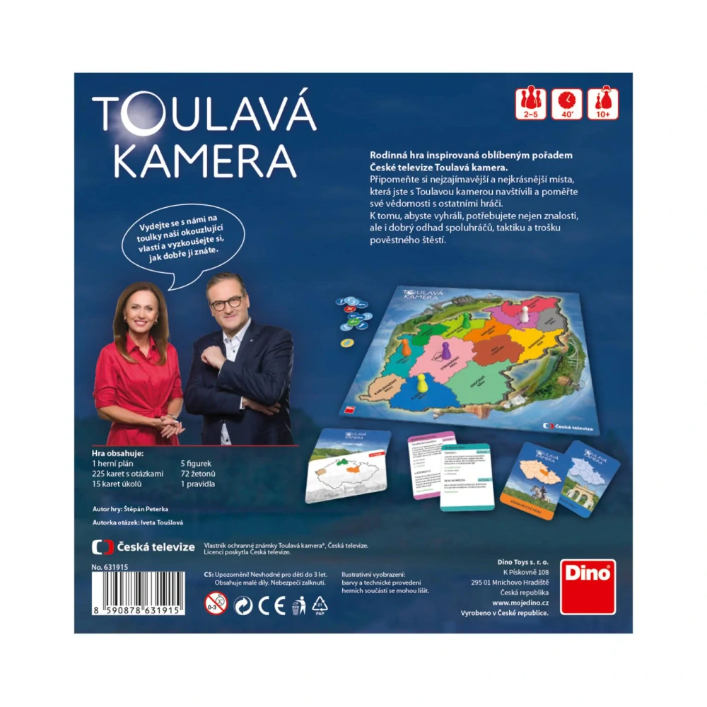 Toulavá kamera rodinná společenská hra 