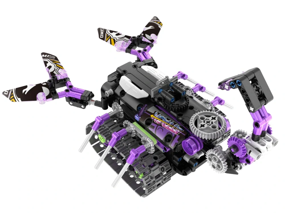 Stavebnice iM.MASTER robot RC 3v1 2,4GHz 459 dílků na baterie + dobíjecí pack v krabici 35x27x7cm