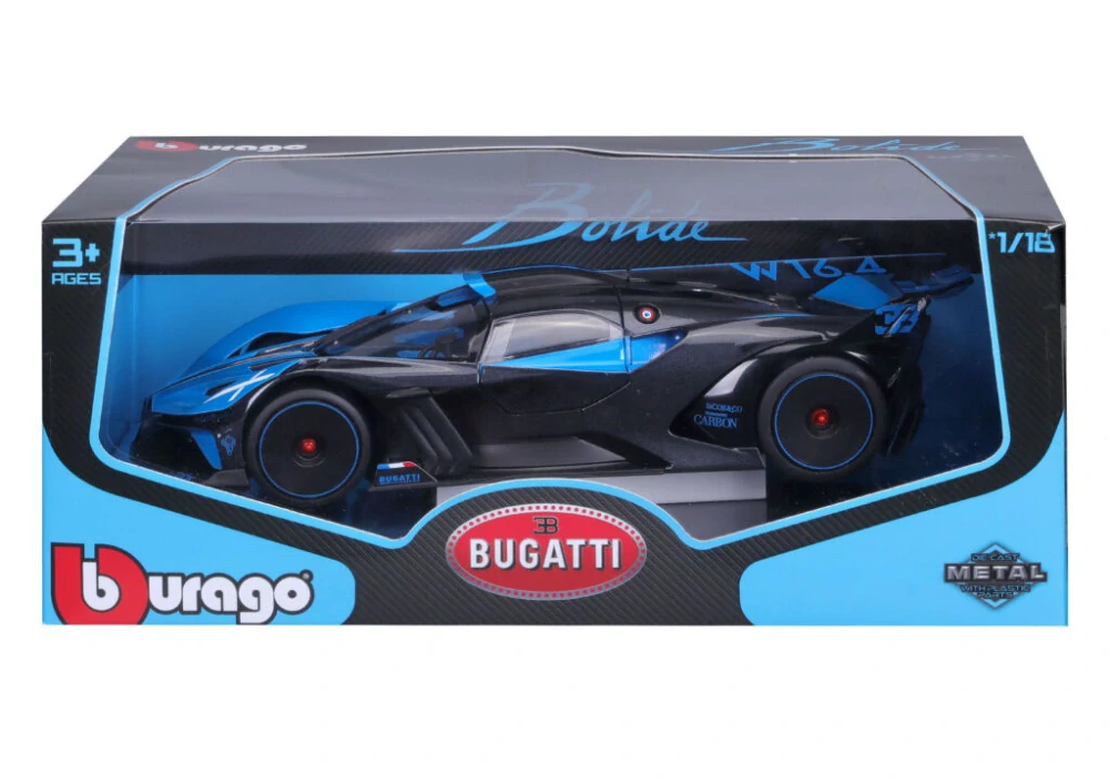 Bburago 1:18 TOP Bugatti Bolide Blue/Black