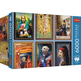 Puzzle Premium Plus: Fun Art Collection 6000 dílků 136,4x132,6cm v krabici 35x24x18cm