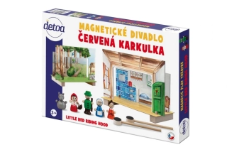  Divadlo Červená Karkulka magnetické dřevěné s figurkami