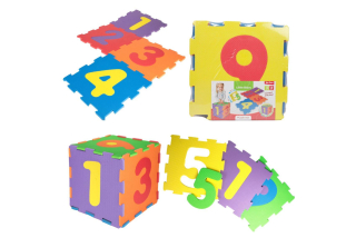 Pěnové puzzle čísla 10ks ve fólii