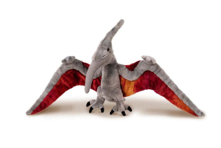 Pteranodon dinosaurus plyš 65x28cm šedivý 0m+